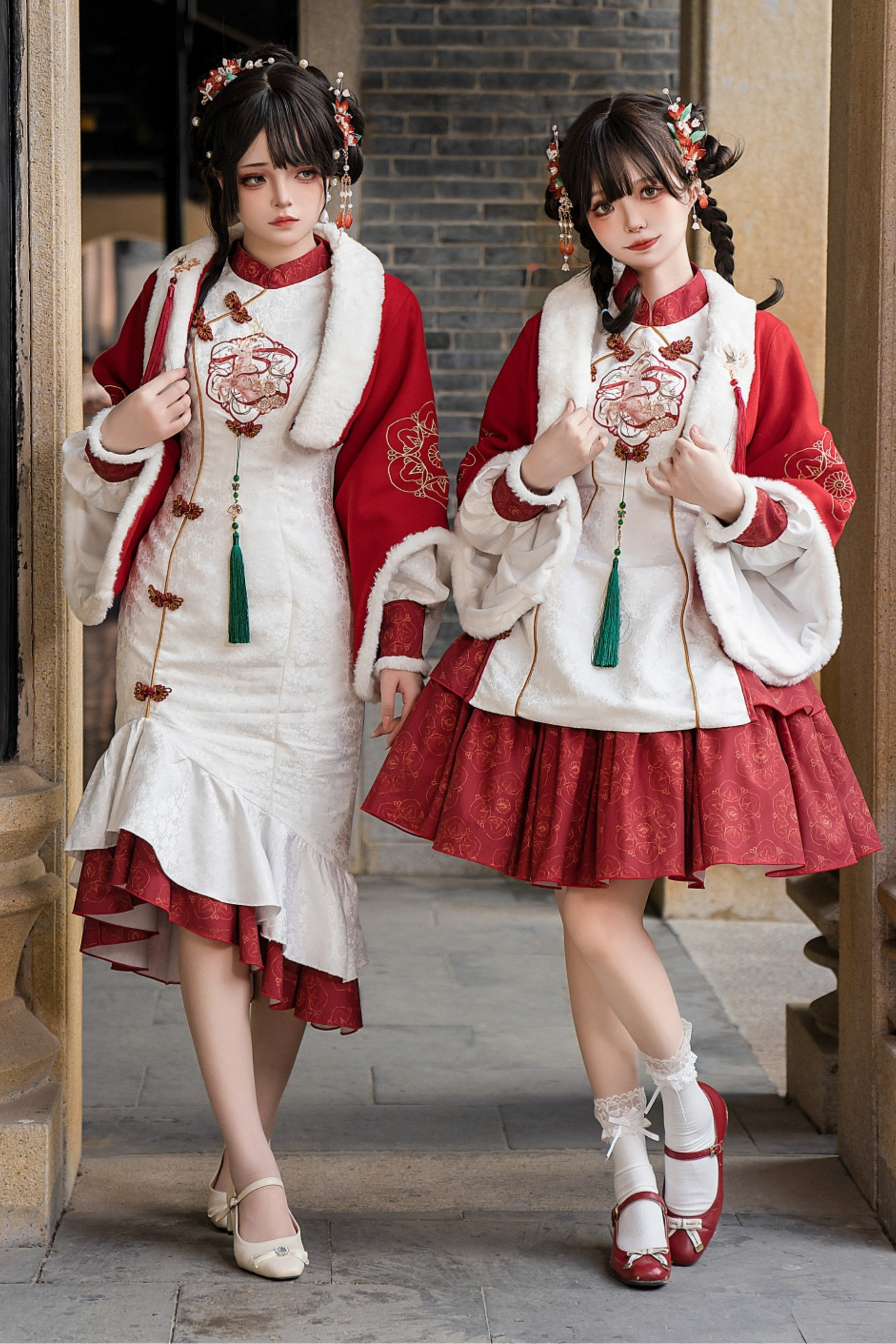 Snow Chinese-style Girly Dress