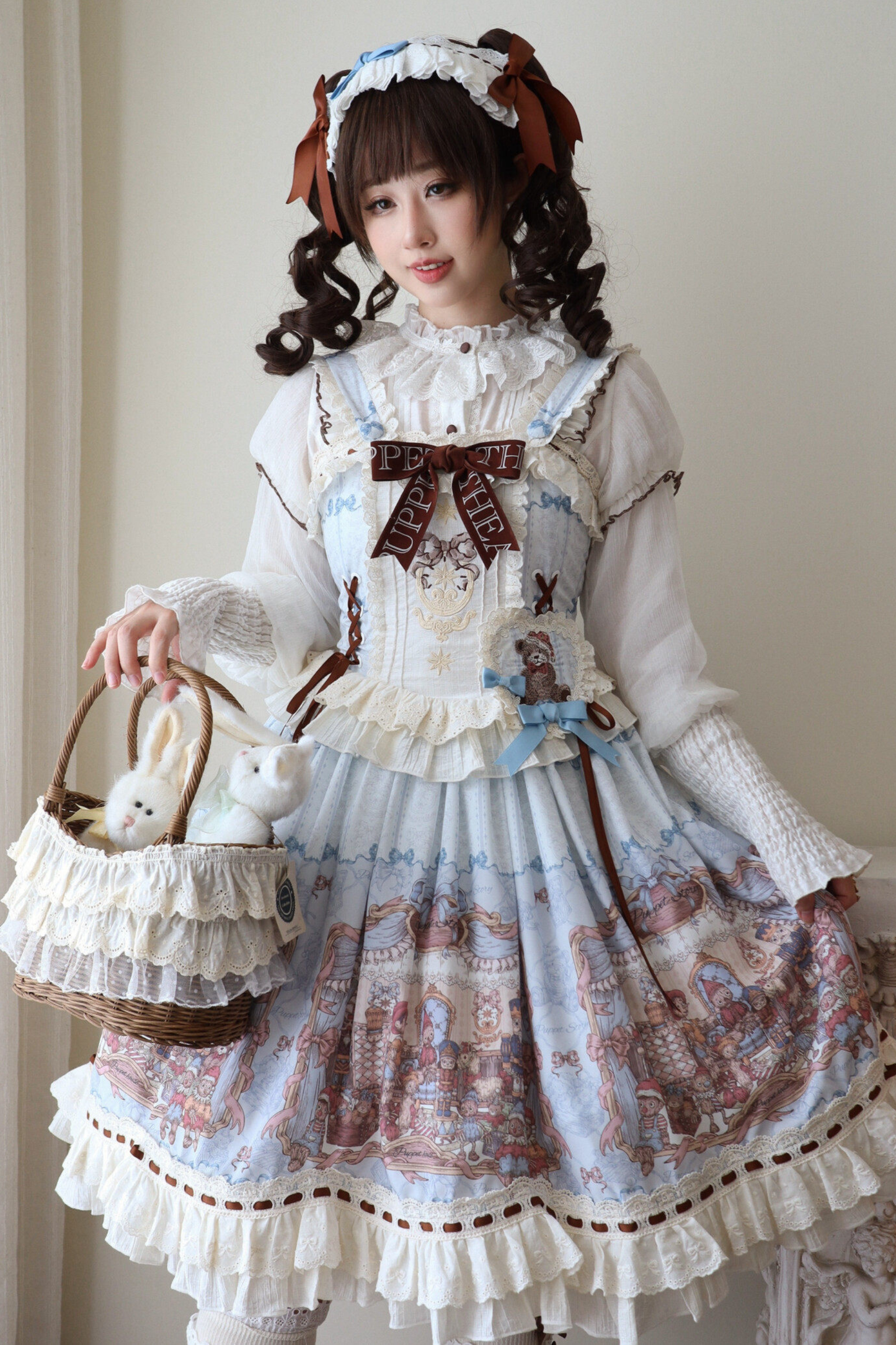 Retro Antique Lolita Jumper Skirt