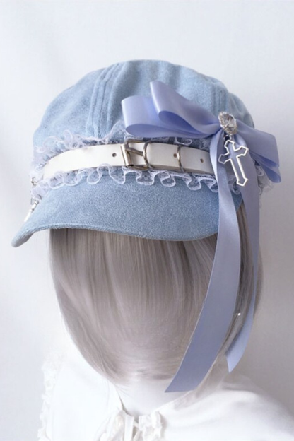 Rhinestone Ribbon Hat + Headband
