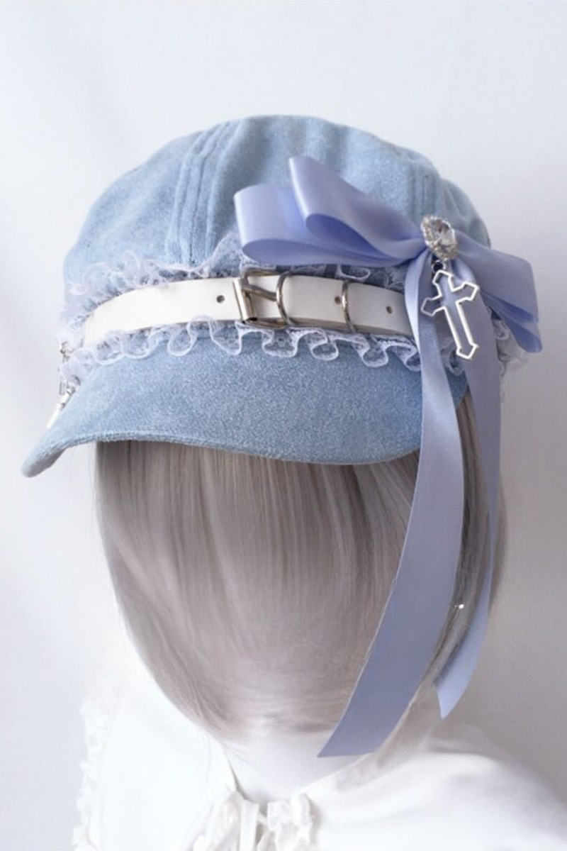 Rhinestone Ribbon Hat + Headband