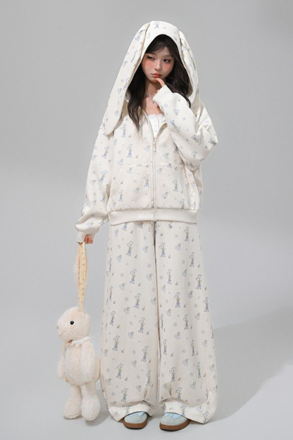Rabbit Ear Hooded Jacket + Pants