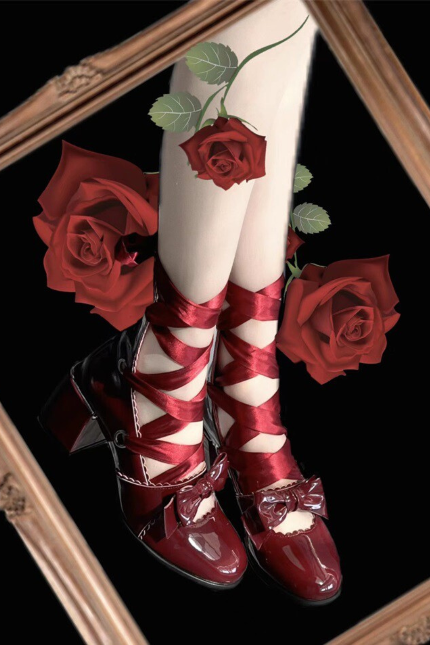 Lace-up Retro Lolita Shoes