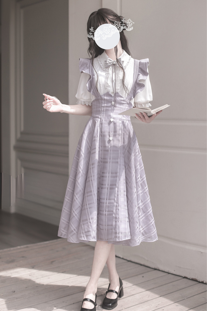 [pre-order] Girly Top + Suspender Lace Dress