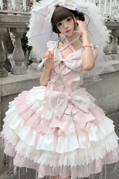 Angel Princess Jumper Skirt + Top + Veil + Hat + Hairband