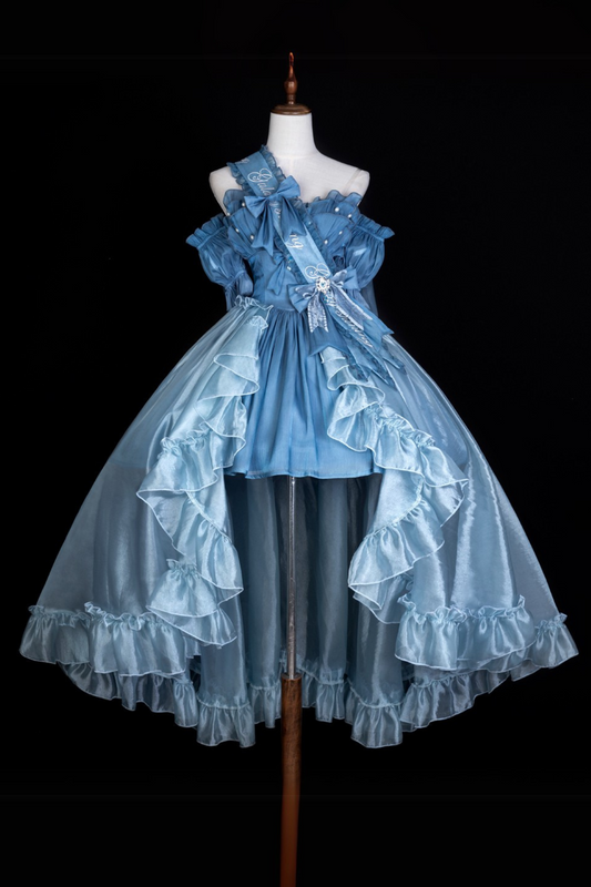 [pre-order] Blue Swing Fairy Puffy Dress + Sleeve + Ribbon