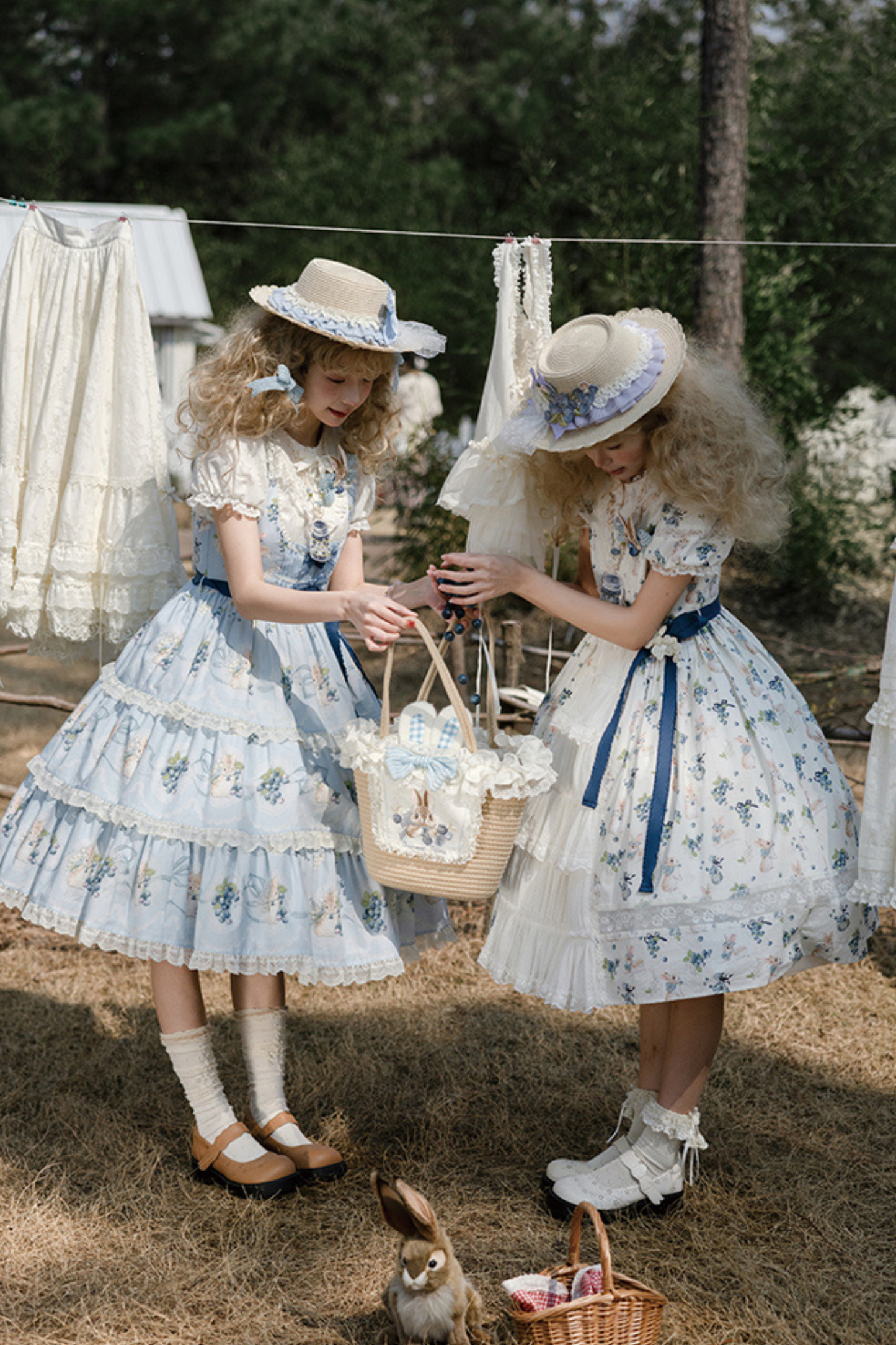 Benny's Blueberry Garden Lolita Jumper Skirt + Dress + Inner Shirt
