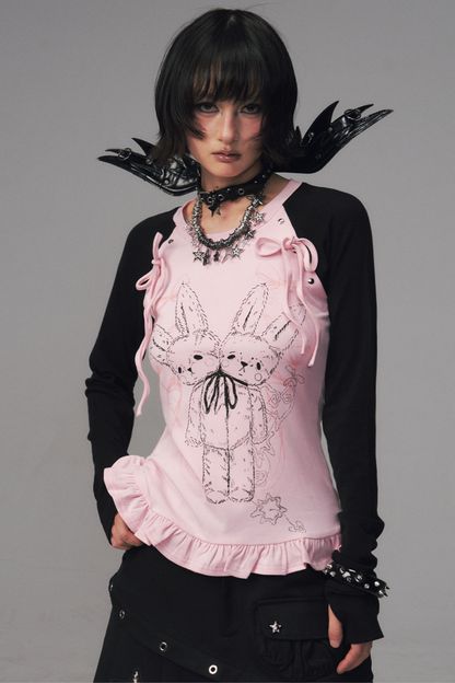 Bicolor Dark Punk Top