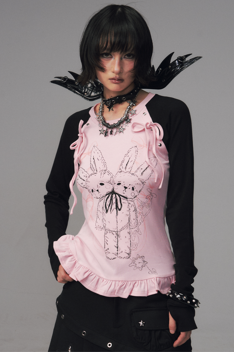 Bicolor Dark Punk Top