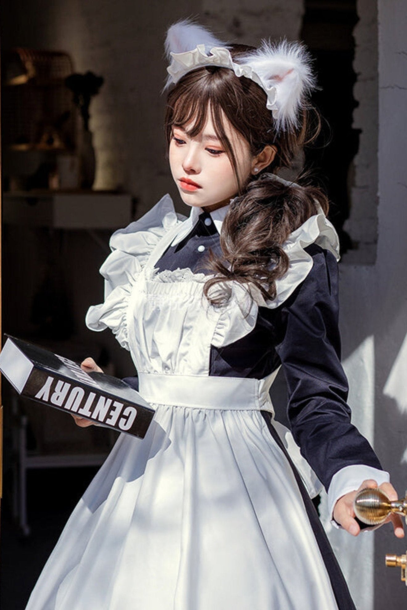 Sweet Anime Black and White Maid Dress
