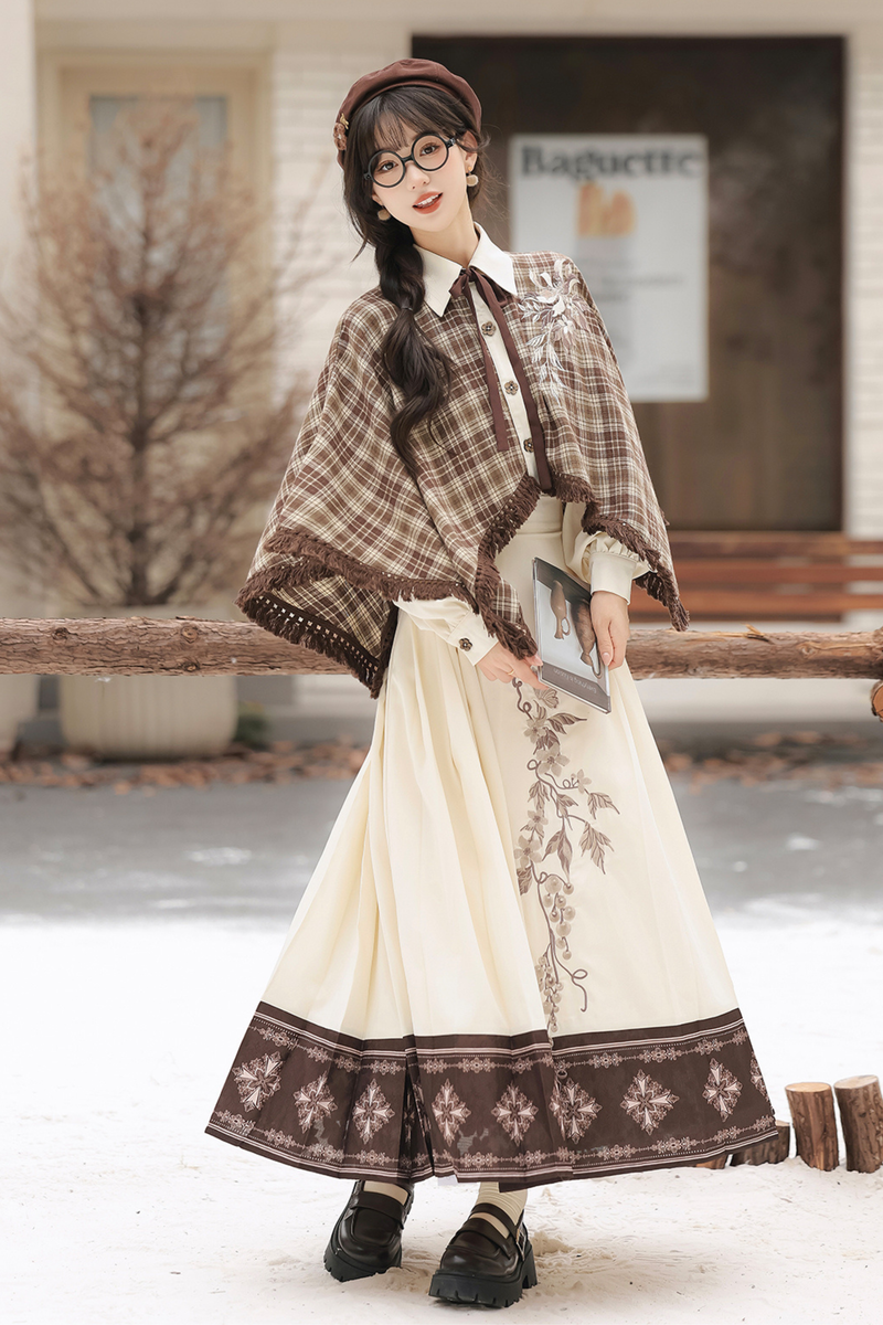Retro Plaid Top + Skirt