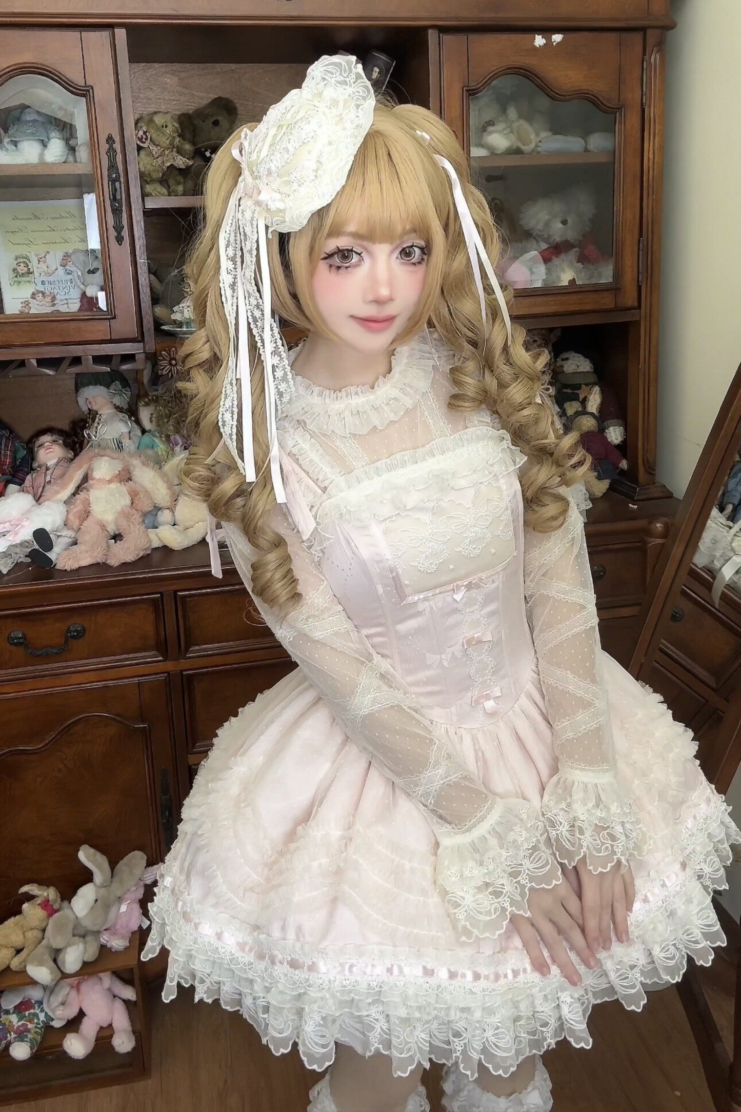 Sweet Jenny Lolita Jumper Skirt + Necklace + Hat + Headband
