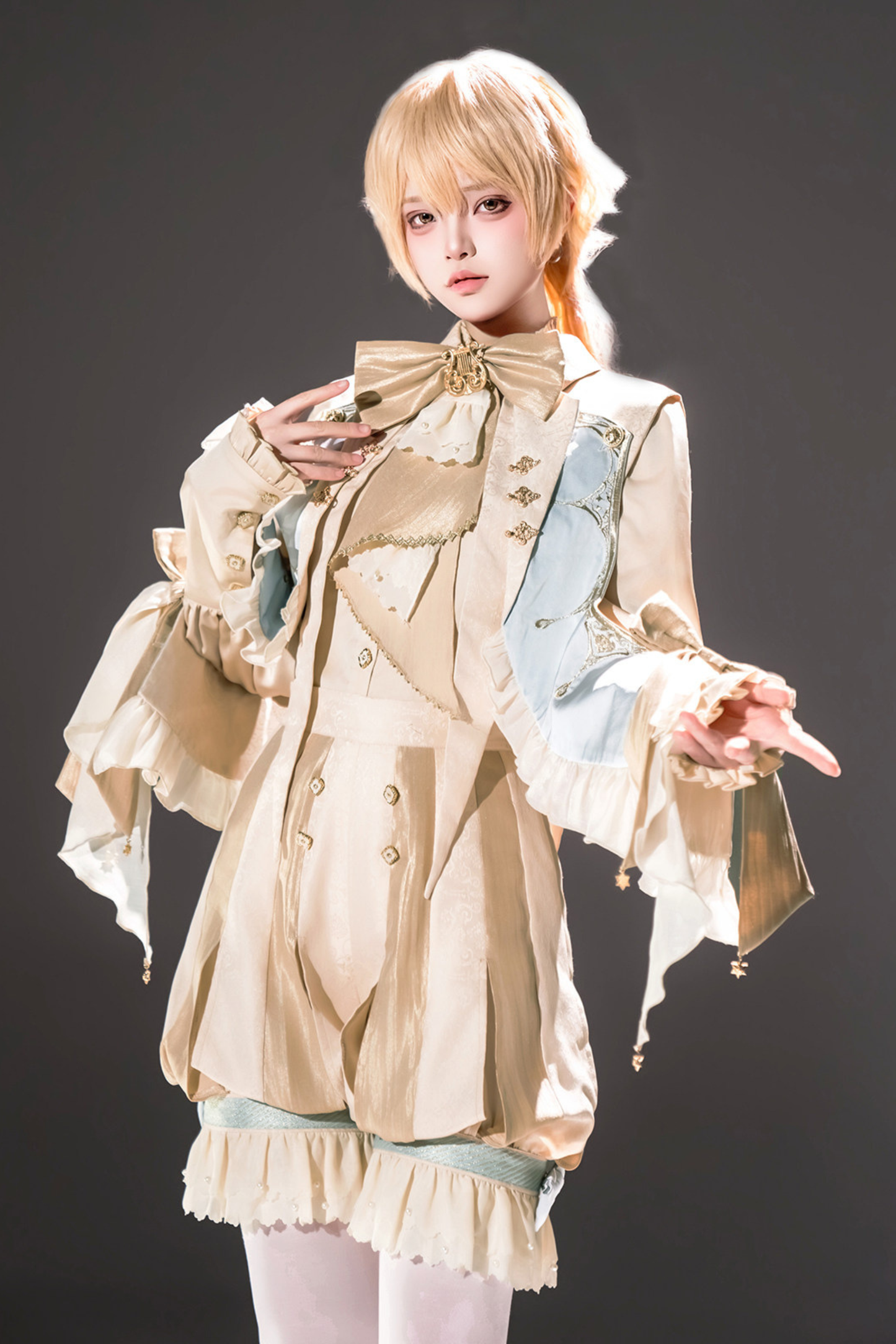 Fairy Tale Prince Lolita Top + Pants + Fake Collar