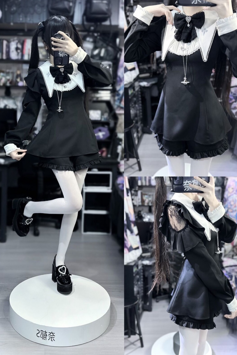 Sweet Pure Doll Peplum Top + Shorts