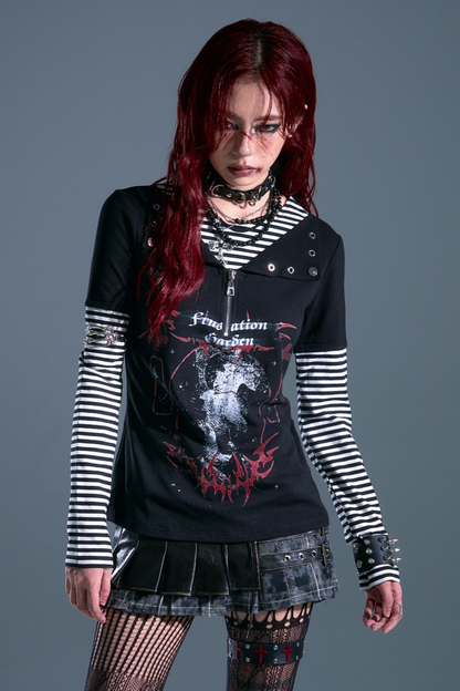 Dark Punk Border Top