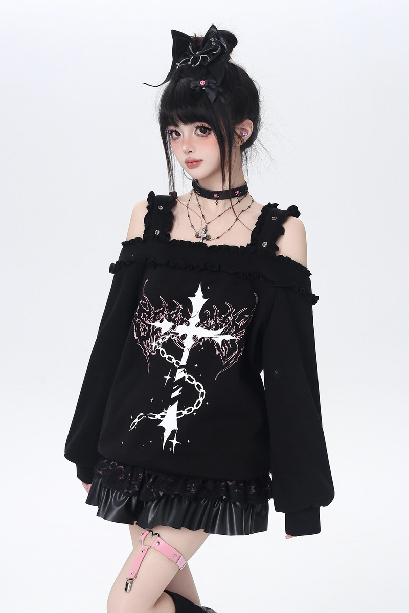 Cross Silence One-shoulder Top