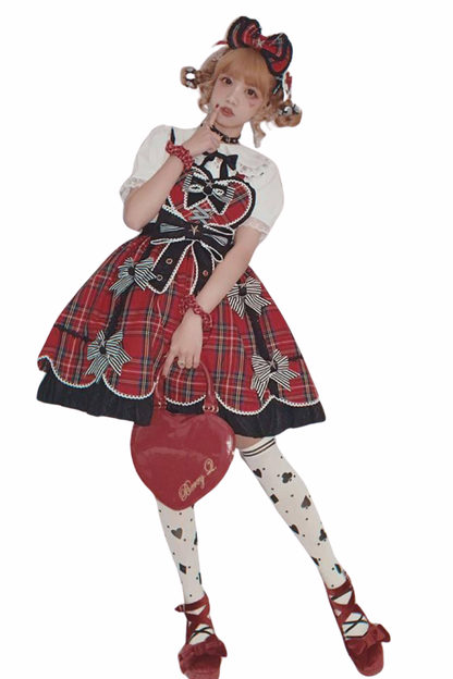 Sweetheart Rock Lolita Dress + Headband