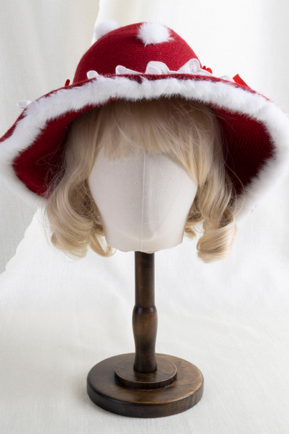 Dark Red Lolita Hat