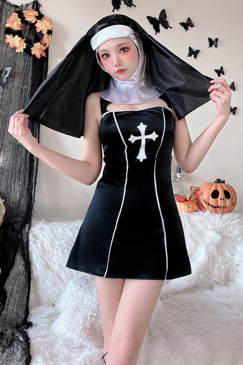 Nightclub Nun Masquerade Dress