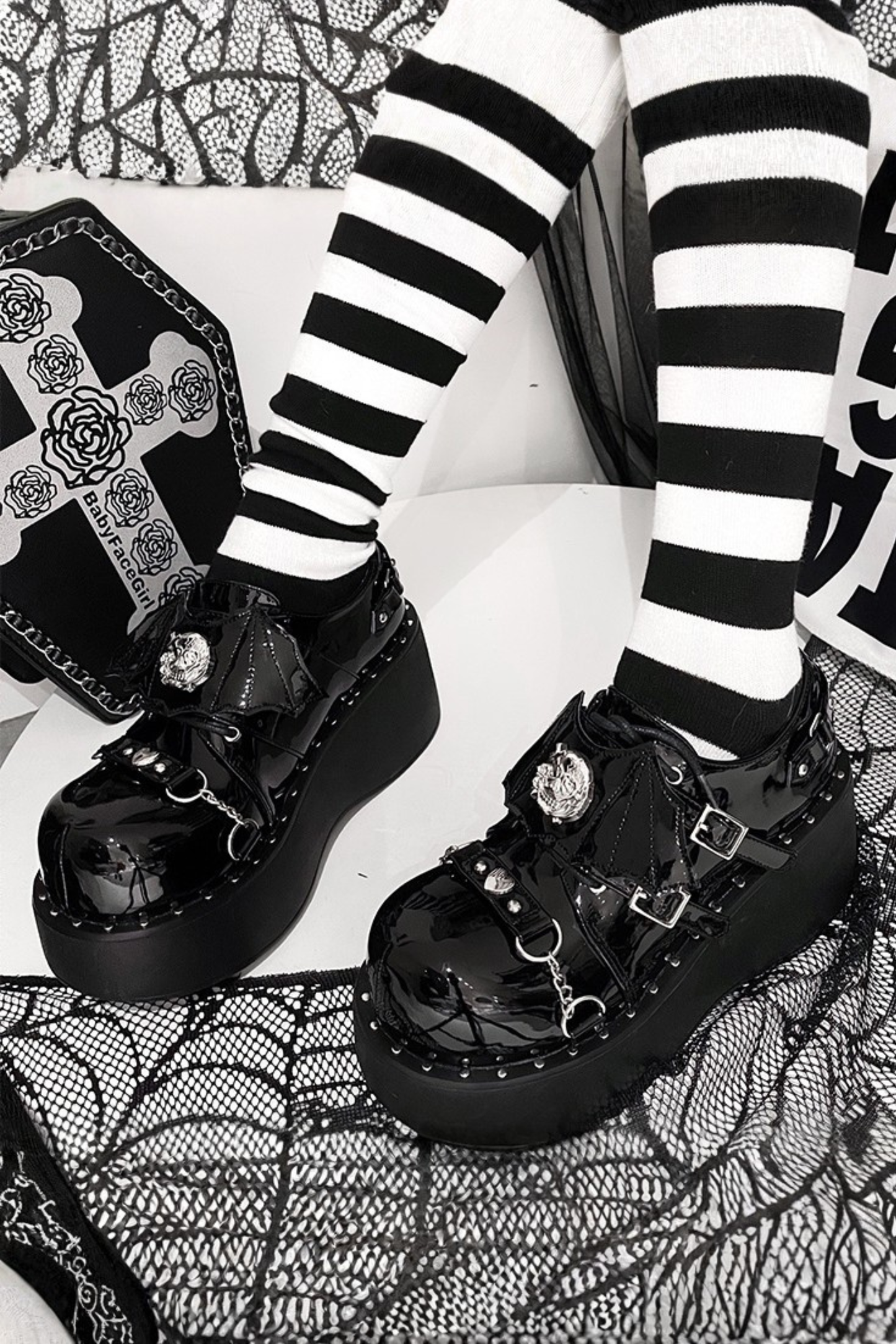 Punk Platform Dark Shoes