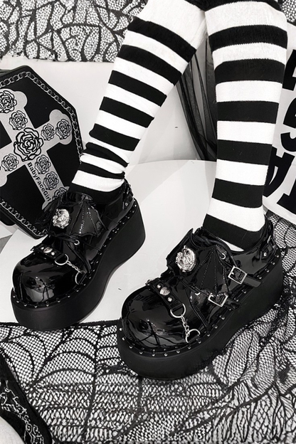 Punk Platform Dark Shoes