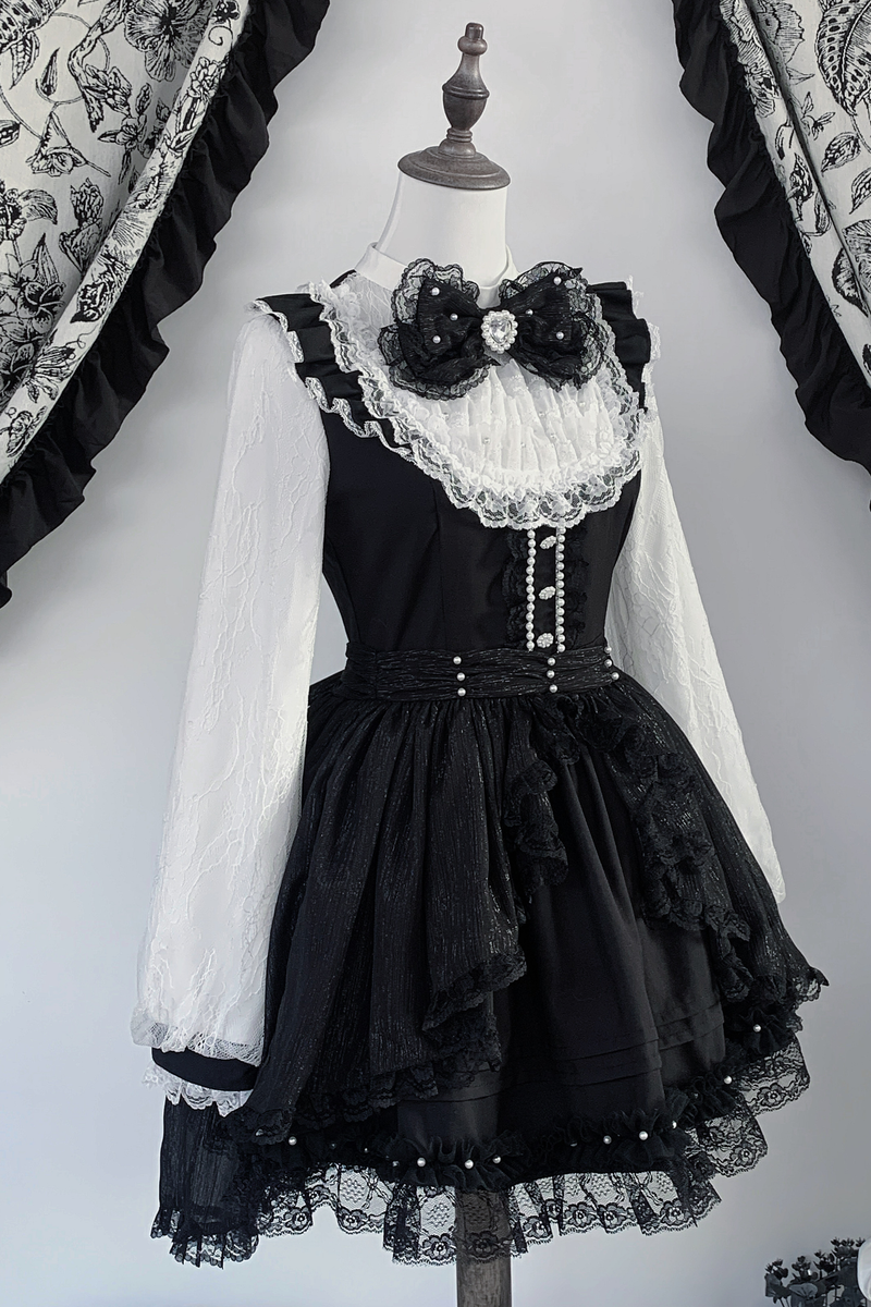 Lace Gothic Over Dark Dress