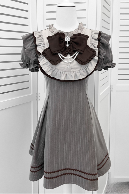 Ribbon Jirai Dark Subculture Dress