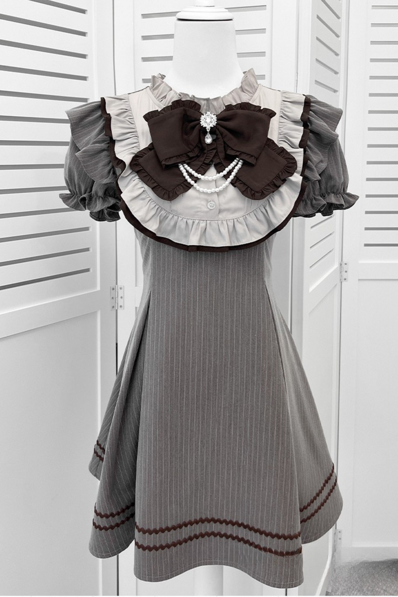 Ribbon Jirai Dark Subculture Dress