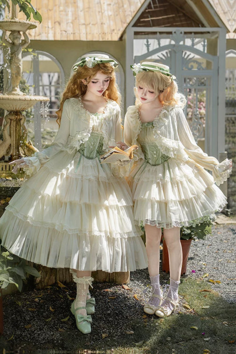 Flying Jupiter Lolita Jumper Skirt + Cardigan + Hat