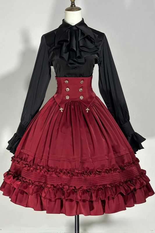 [pre-order] Classic Shirt + Ruffled Retro Lolita Skirt
