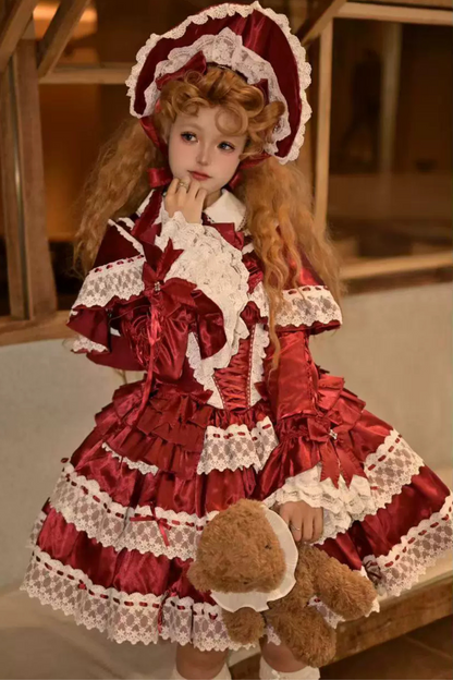 Cream Croissant Old-style Doll Lolita Dress