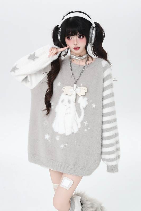 Asymmetric Sleeve Loose Top