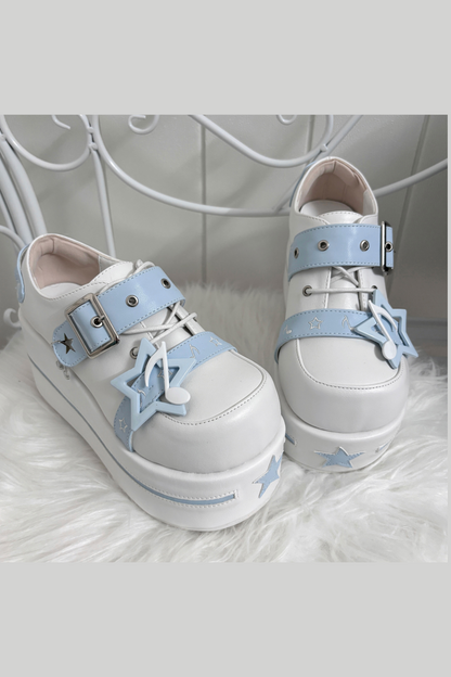 [pre-order] Star Melody Punk Strap Platform Shoes