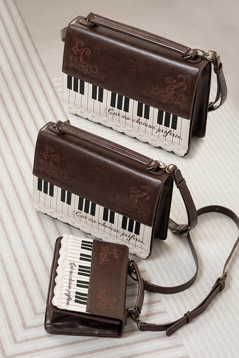 Literary Piano Shoulder Bag