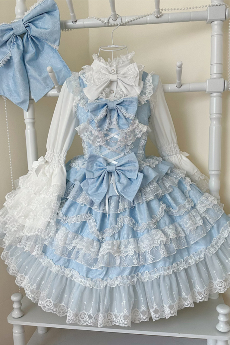 [pre-order] Heart Throbbing Lolita Dress + Ruffle Blouse