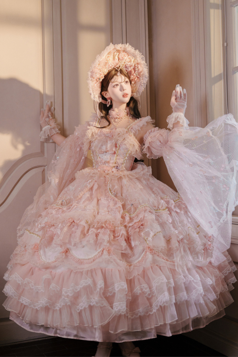 Sweet Flower Tea Party Medium Lolita Dress