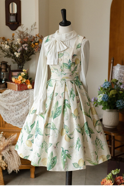 Retro Sleeveless Dress + Shirt