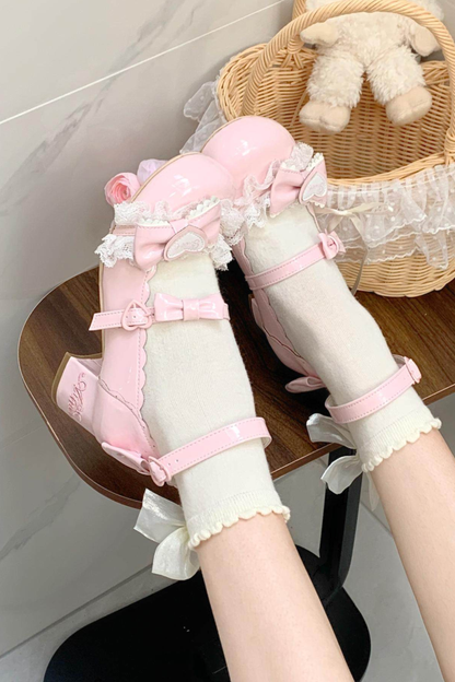 Lace Ribbon Lolita Shoes