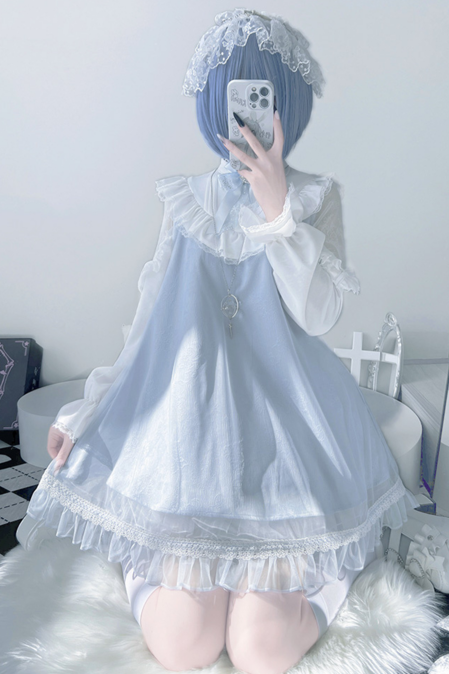 [angel Style] Ribbon Sweet Water Dress