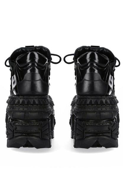 Mode Dark Fire Design Platform Shoes