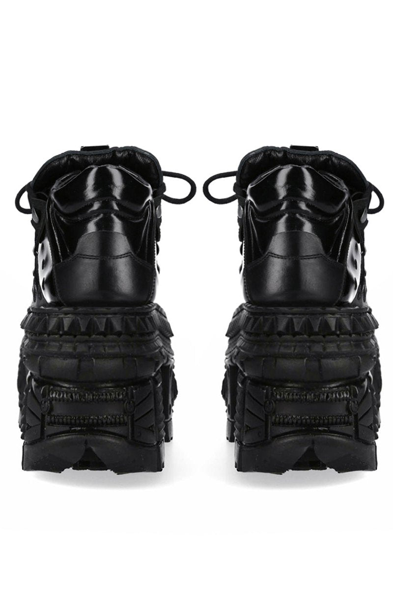 Mode Dark Fire Design Platform Shoes