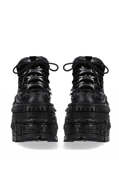 Mode Dark Fire Design Platform Shoes