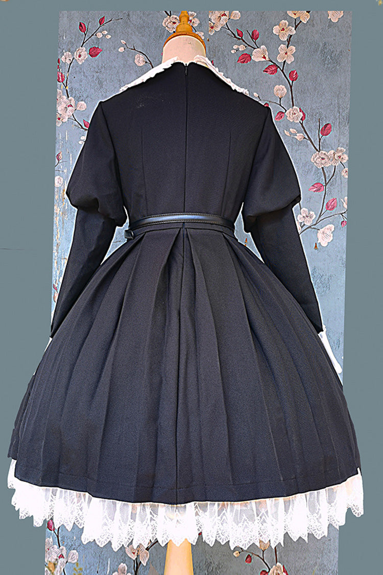 [violent Maid] Long Puff Sleeves Bowknot Classic Lolita Dress 2 Colors