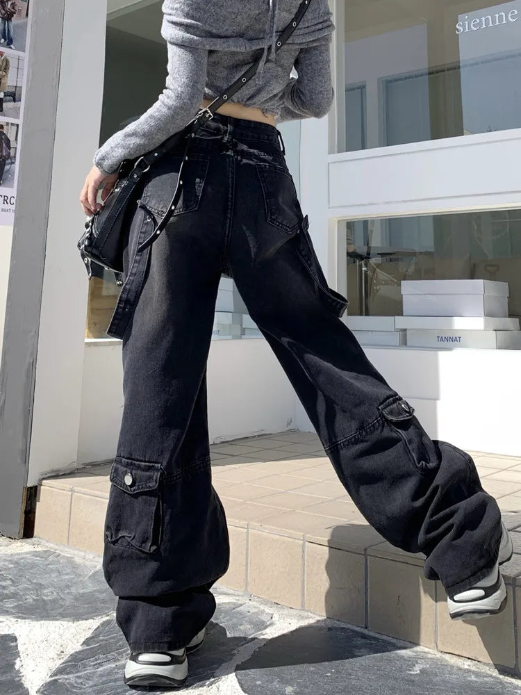 Baggy Cargo Pants Black