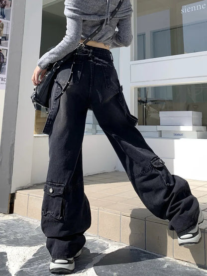 Baggy Cargo Pants Black