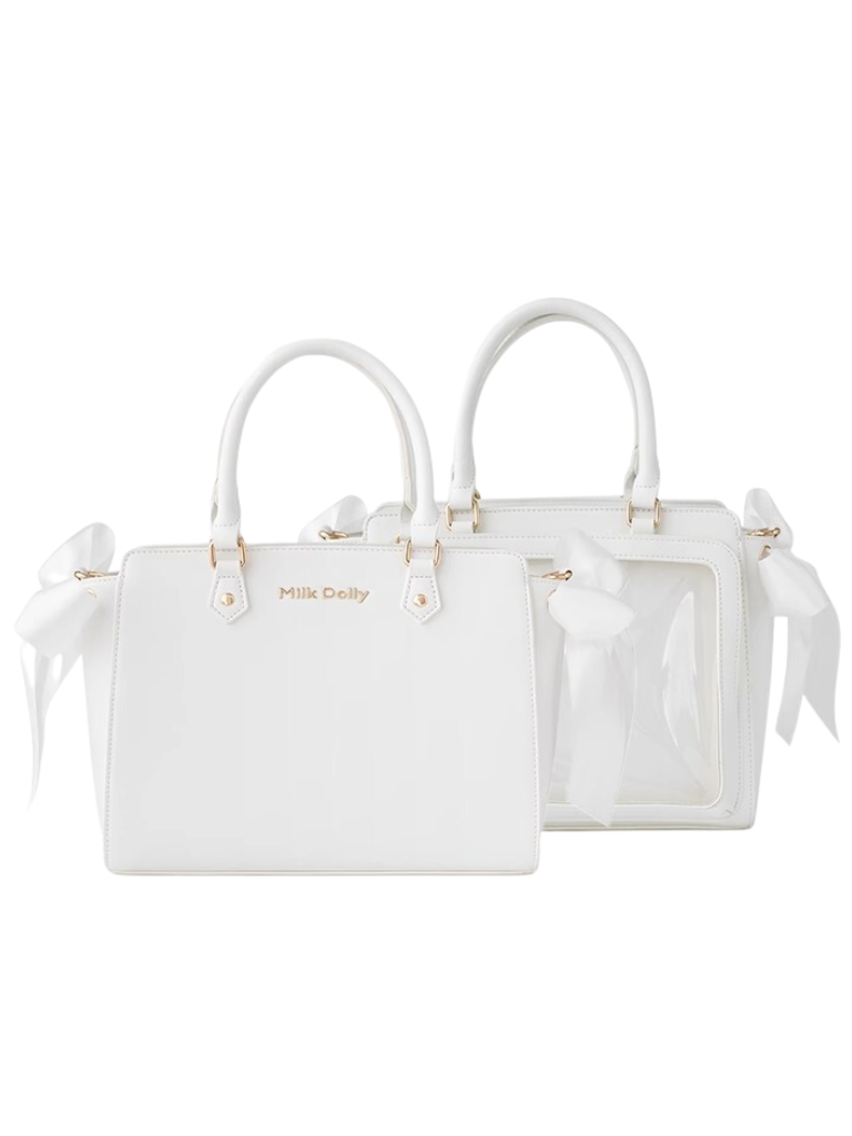 Logo Ribbon Tote Bag