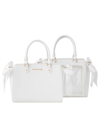 Logo Ribbon Tote Bag