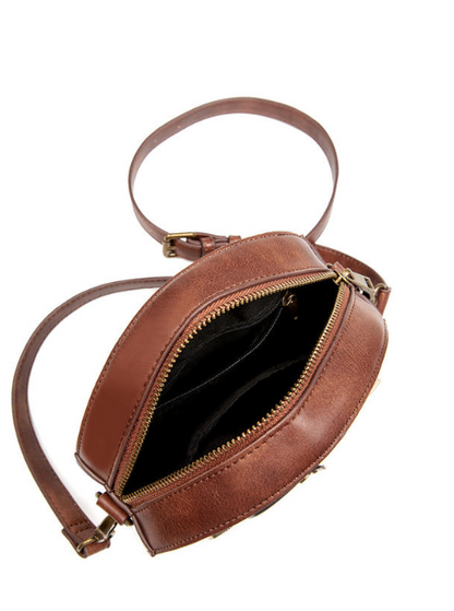Steampunk Antique Clock Circle Bag