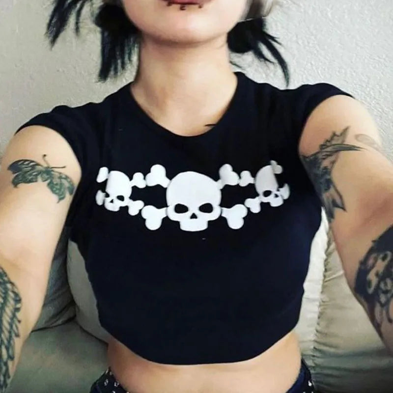 Skull Crop Top