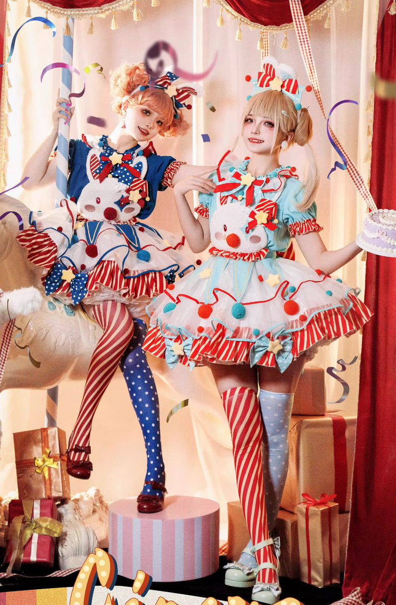 [pre-order] Circus Piero Bunny Dress Set Complete
