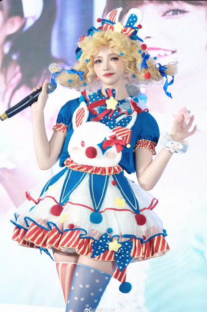 [pre-order] Circus Piero Bunny Dress Set Complete